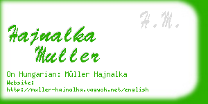 hajnalka muller business card